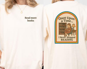 Read More Books T-Shirt, Book Lover Librarian Tee, Bookworm Gift