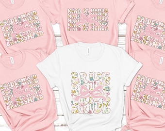 Bachelorette Party Shirts, Bachelorette Party T-Shirt, Bride T-Shirt, Maid of Honor shirt,  Bride and Bridesmaid Shirt, Wedding Party top.