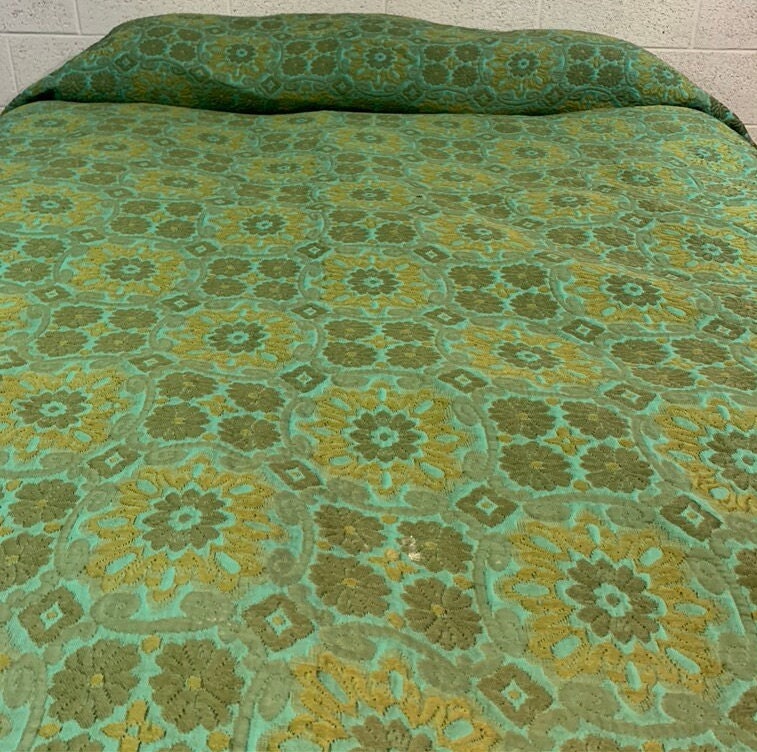 Vintage Mid Century Modern Italian Bedspread Etsy