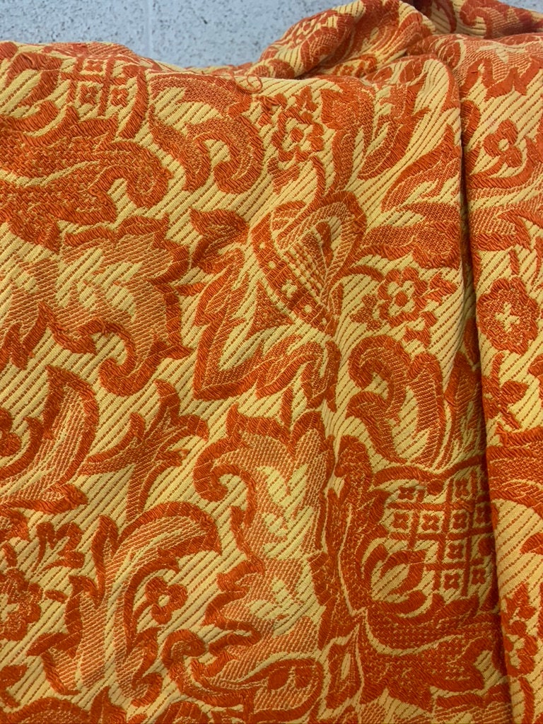 Vintage Mid Century Bates Bedspread Full/queen Orange and Etsy