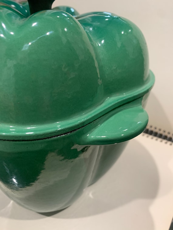 Rare Retired Lecreuset Green Pepper Cover Dutch Pot 2.25 Qt - Etsy