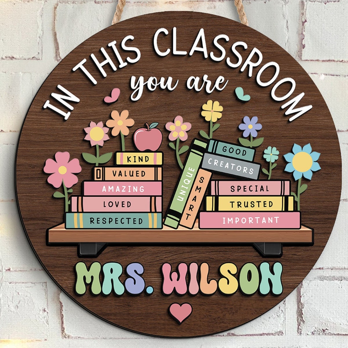 Teacher 3D Door Hanger