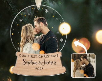 Our First Christmas Ornament 2023, Couple Christmas, First Christmas Together Ornament, Anniversary Gift For Him Boyfriend, Couple Gifts