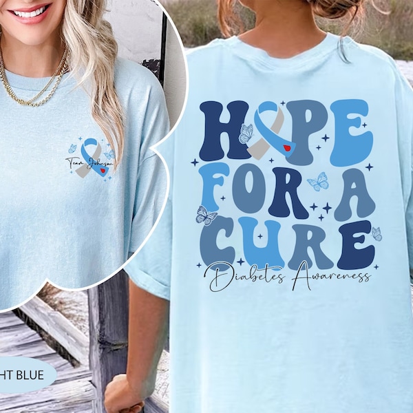 Diabetes Awareness Shirt, Hope For A Cure Shirt, Gift For Diabetic, Type 1 Diabetes Shirt, Team T1D Shirt, T1D Warrior Gifts, Diabetes Shirt