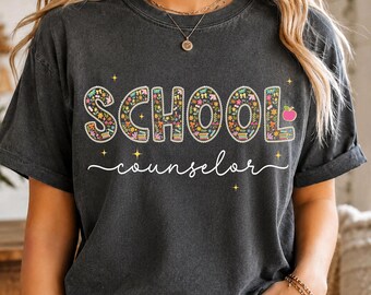 Comfort Colors School Counselor Shirt, School Counseling Gifts, Mental Health School Shirt, Back To School Counselor Gift