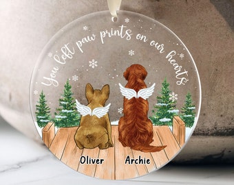 Loss of Dog Ornament 2023, Pet Sympathy Gift, Pet Memorial Ornament, Dog Christmas Ornament, Dog Memorial Keepsake, Dog Remembrance Gifts