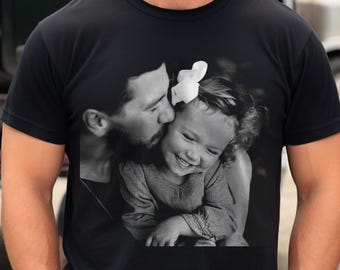 Custom Photo Dad Shirt, Personalized Comfort Colors Picture Tshirt, Father's Day Gift for Dad, Dad Birthday Gift, Christmas Gift for Dad
