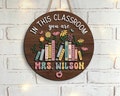 Personalized 3D Teacher Door Hanger, Teacher Appreciation Gifts, Custom Teacher Name Sign Plate for Desk, Teacher Gift, Teacher Welcome Sign