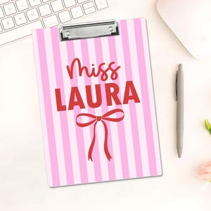 Custom Name Teacher Clipboard, Personalized Acrylic Paper, Appreciation Gift image 13