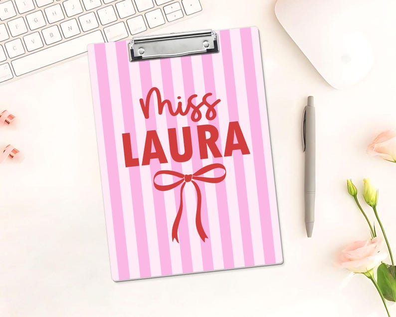 Custom Name Teacher Clipboard, Personalized Acrylic Paper, Appreciation Gift image 13