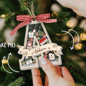 Adorno navideño personalizado para bebé: Shaker con estadísticas de nacimiento personalizadas imagen 2