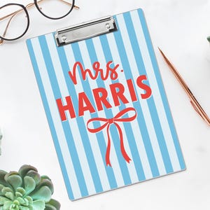 Custom Name Teacher Clipboard, Personalized Acrylic Paper, Appreciation Gift image 14