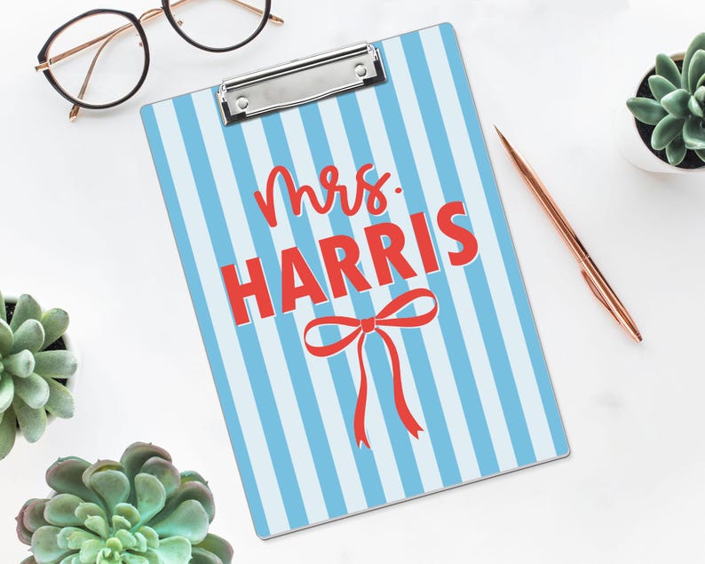 Custom Name Teacher Clipboard, Personalized Acrylic Paper, Appreciation Gift image 14