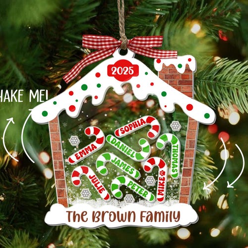 Custom Family Christmas Ornament: Personalized Keepsake Gift