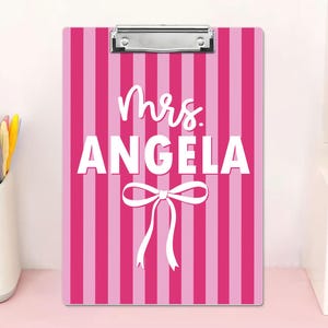 Custom Name Teacher Clipboard, Personalized Acrylic Paper, Appreciation Gift image 8