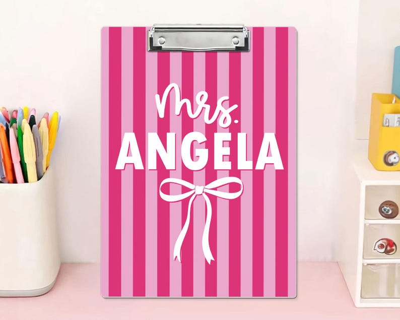 Custom Name Teacher Clipboard, Personalized Acrylic Paper, Appreciation Gift image 8