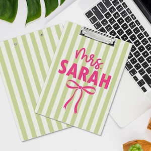 Custom Name Teacher Clipboard, Personalized Acrylic Paper, Appreciation Gift image 9