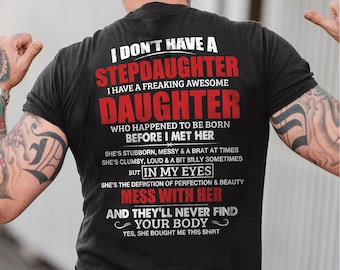 Bonus Dad T-Shirt, Stepdad Gift from Daughter