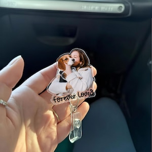 Custom Photo Badge Reel, Personalized Retractable ID Holder image 10