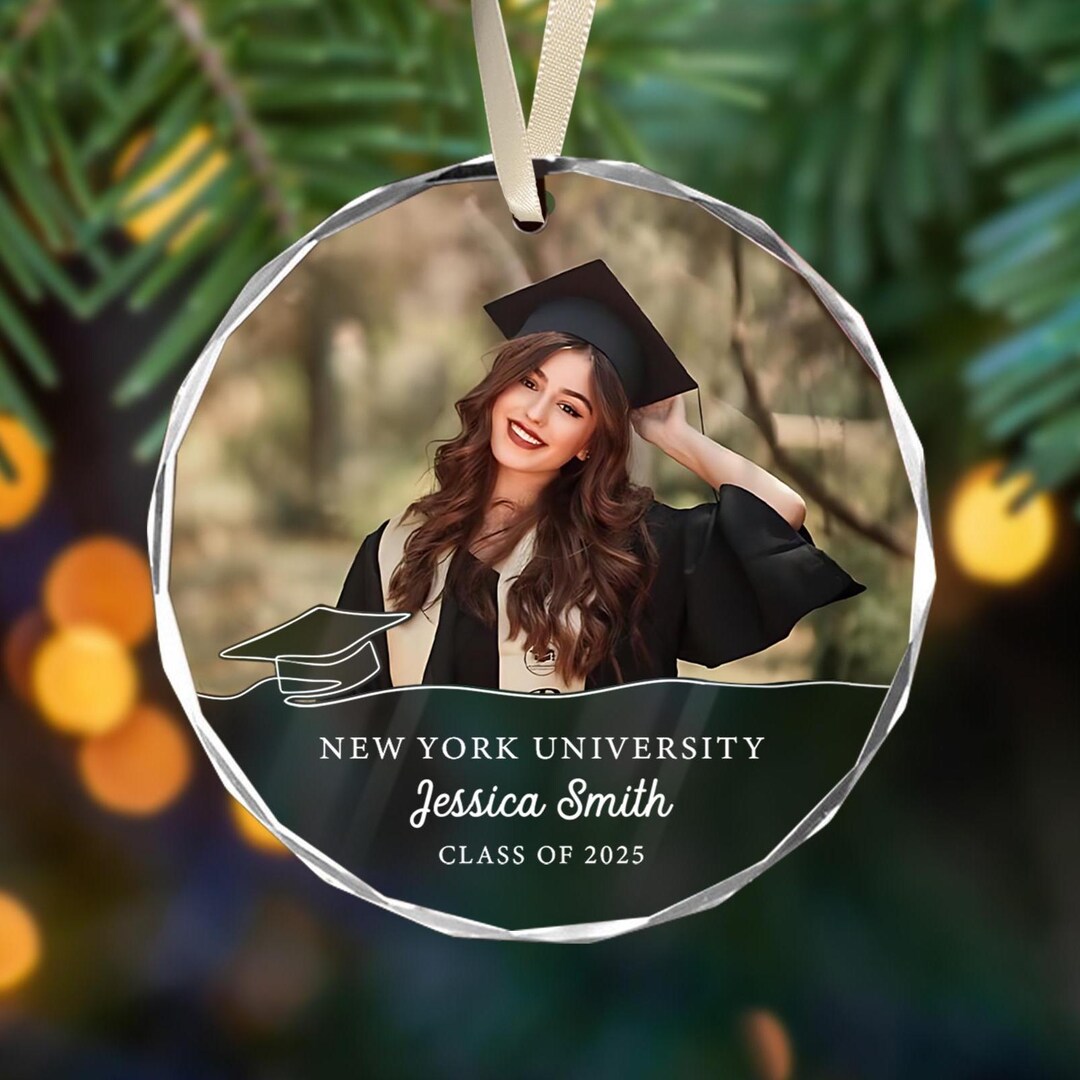 Personalized Photo Graduation Ornament: Class of 2025 Keepsake - Etsy