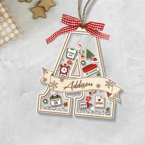 Adorno navideño personalizado para bebé: Shaker con estadísticas de nacimiento personalizadas imagen 7