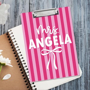 Custom Name Teacher Clipboard, Personalized Acrylic Paper, Appreciation Gift image 11