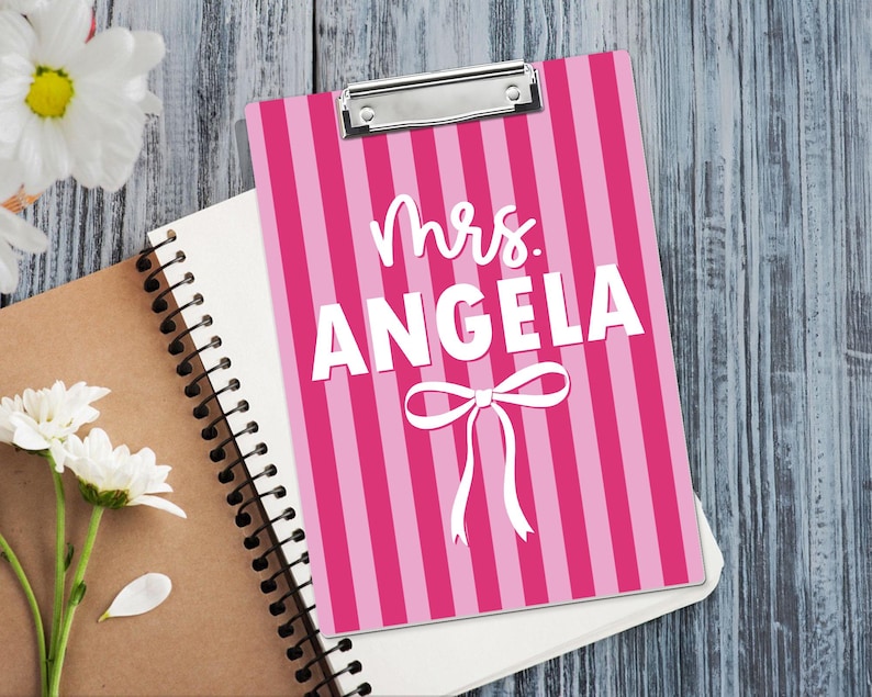 Custom Name Teacher Clipboard, Personalized Acrylic Paper, Appreciation Gift image 11