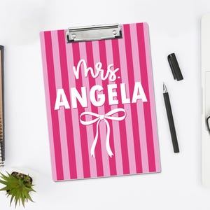 Custom Name Teacher Clipboard, Personalized Acrylic Paper, Appreciation Gift image 12
