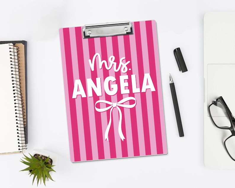 Custom Name Teacher Clipboard, Personalized Acrylic Paper, Appreciation Gift image 12