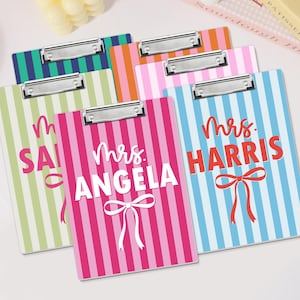 Custom Name Teacher Clipboard, Personalized Acrylic Paper, Appreciation Gift image 2