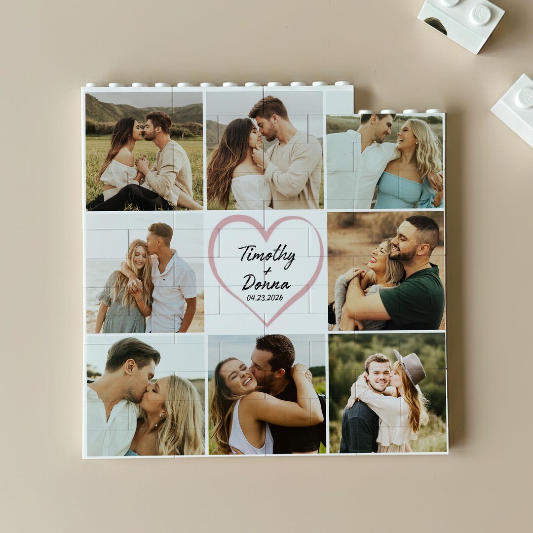 Custom Photo Collage Building Block, Personalized Keepsake Gift - Etsy