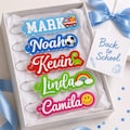 Back To School Name Tag, Personalized Backpack Tag for Kids, Custom Bag Tag, Lunch Box Name Keychain