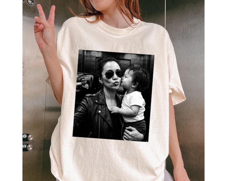 Custom Photo Shirt, Comfort Colors Mama Tee, Personalized Mother's Day Gift image 2
