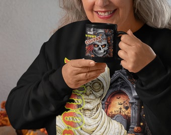 Grand Mummy Halloween Sweatshirt, Humorous Halloween Tee, Funny Grandmother Sweatshirt, Gift 4 Nana, Color Morphing Mug Sold Separately