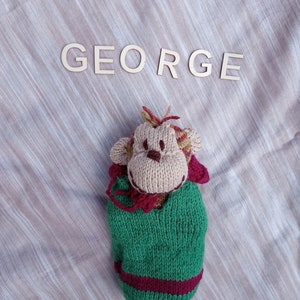 Cuddly George - a knitted toy for all ages