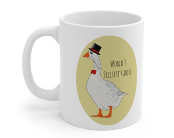 Silly Goose Coffee Mug, Funny Animal Humor Gift