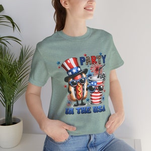 Party in the USA Tshirt, America tshirt, American shirt, America gift, USA shirt, Red-White-Blue shirt, 4th of July tshirt, gift, gifts, tee