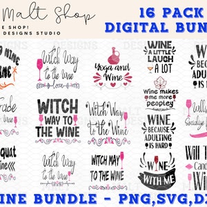 Wine Quotes Svg Bundle, Wine Svg, Drinking Svg, Wine Quotes, Wine glass svg, Funny Quotes, Sassy, Wine Sayings, Png, SVG, Clipart, Cricut