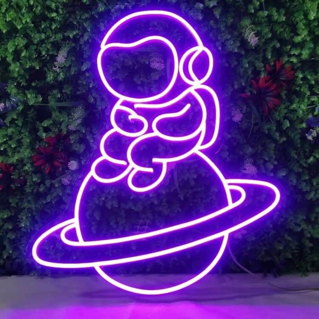 Custom Astronauts Planets Neon Sign Custom Planets Space Neon - Etsy