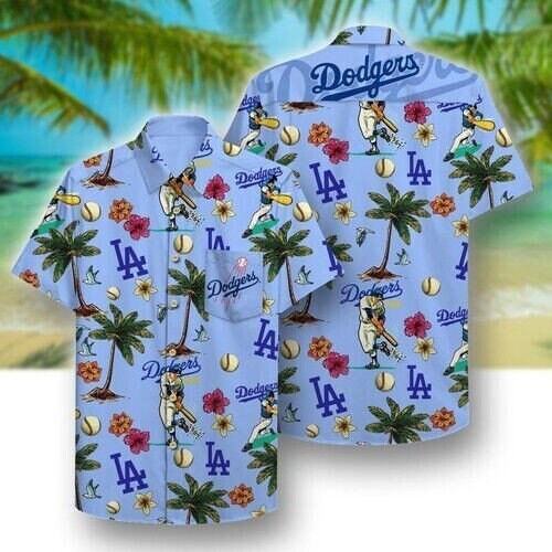 Los Angeles Dodgers Mlb Tommy Bahama Summer Hawaiian Shirt And
