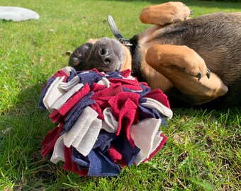 Bola de snuffle, juguete interactivo de rompecabezas de golosinas, bola de golosinas, bola de snuffle para perros de vellón, trabajo de nariz, juguete de alimentación, juguete para perros, juguete interactivo para perros