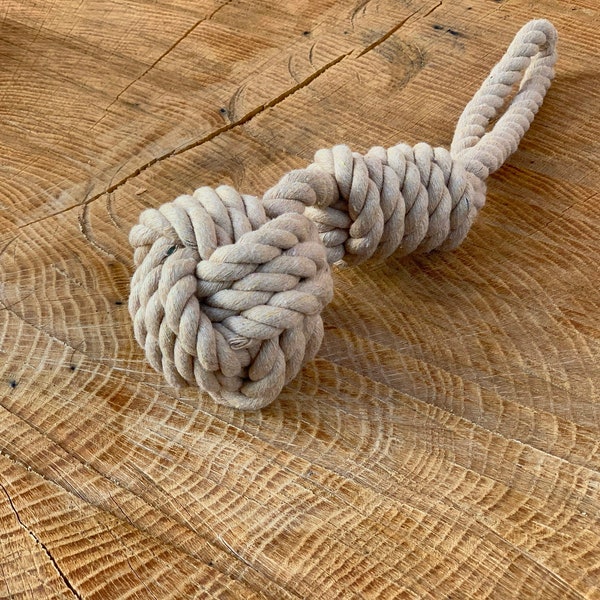 Durable Cotton Rope Dog Toy, Natural Chew Toy for Dogs, Eco-Friendly Tug-of-War Rope, Dental Health Dog Toy, Interactive Dog Fetch Toy