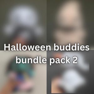 4 Halloween buddies bundle pack