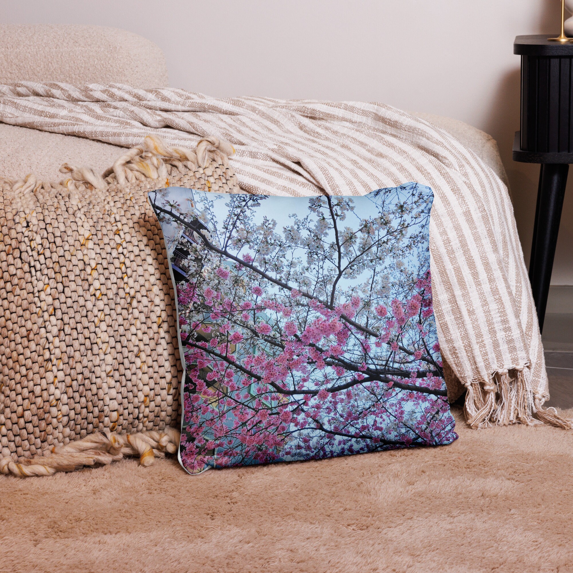 Cherry Blossom Pillow Etsy