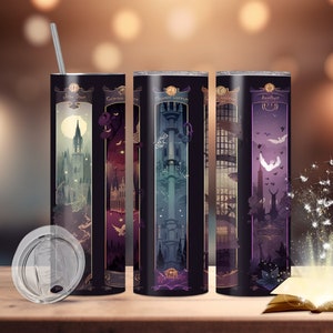 Wizarding School 20oz&30oz Tumbler Wrap Seamless Design, Harry Magic World Sublimation Tumbler PNG Digital Download