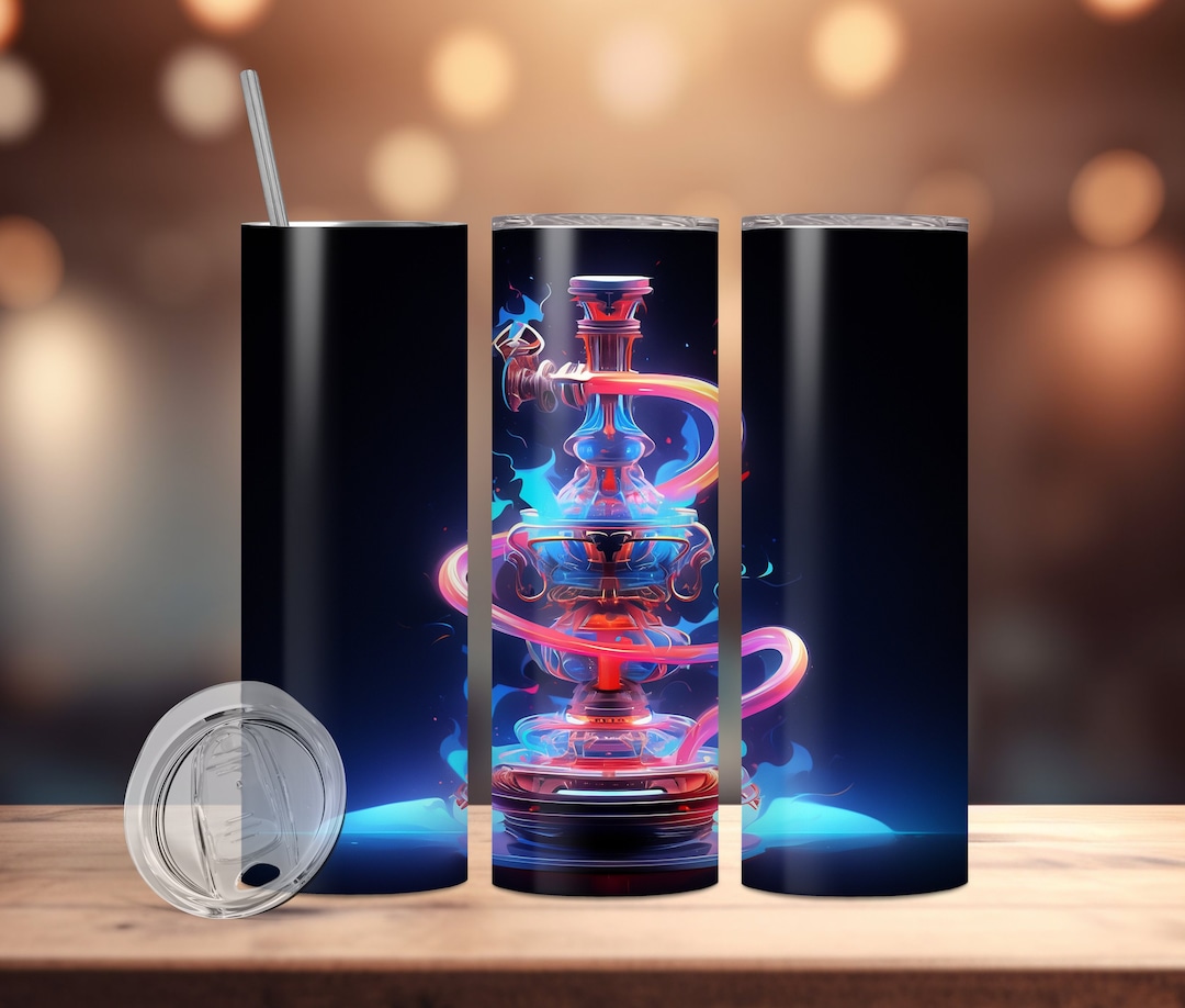 Hookah Latin Tumbler Wrap High Resolution Seamless Design, 20oz&30oz