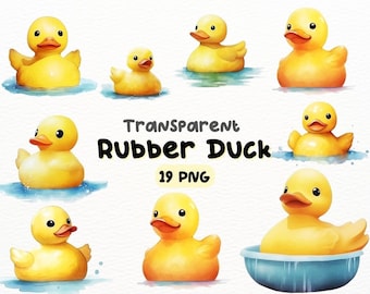 Gummiente PNG Bundle, digitales Handwerk Designs transparent, Gummiente Clipart, Badespielzeug Clipart, kommerzielle Nutzung