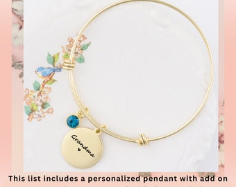 Personalized bracelet for Grandma | Jewelry for grandma| Gift for Grandma|, Nana| first time Grandma|