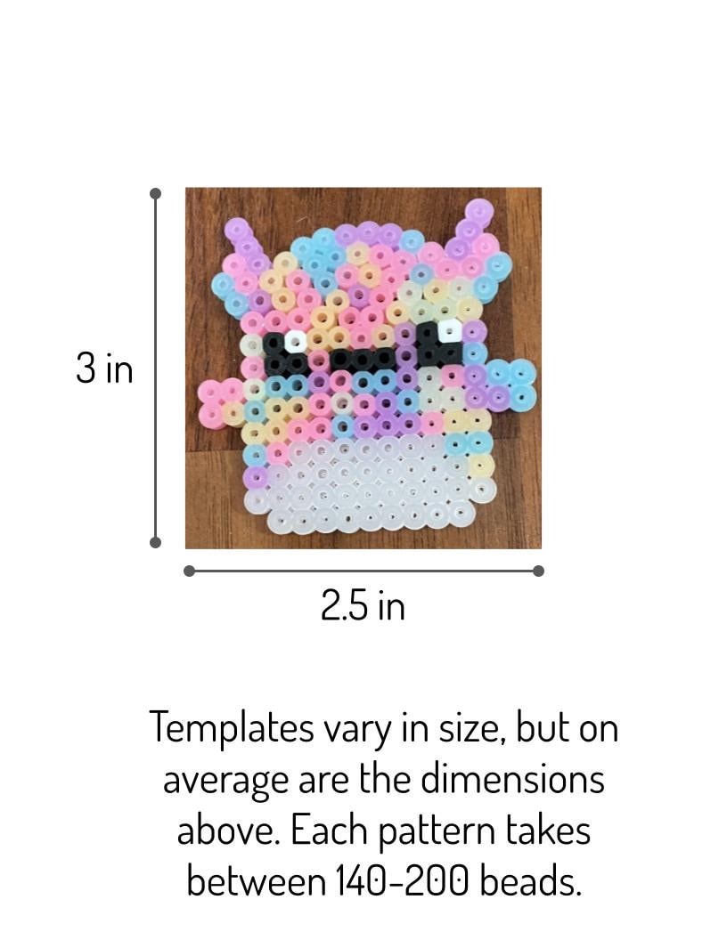 Perler Bead Templates Squishmallow Ocean set of 4 Etsy