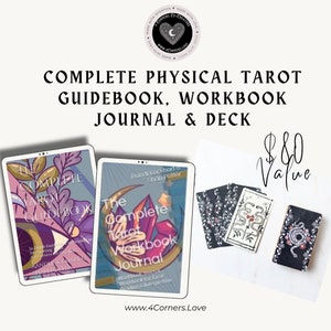 Physical Books The Complete Tarot Guidebook and Workbook Journal + Your Own Tarot Deck - Everything you need to Learn to Read Tarot